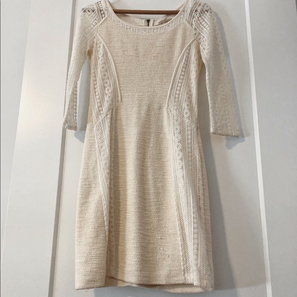 ANTHROPOLOGIE White Lace Dress